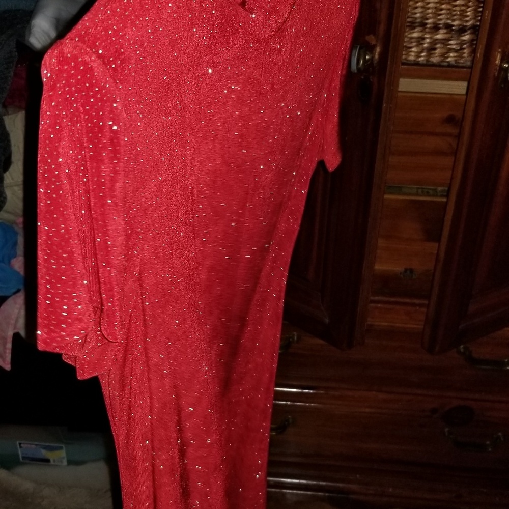 Jessica HOWARD Petite RED SEQUIN COCKTAIL DRESS